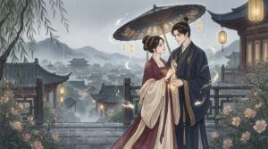 妖（あやかし）の傘、霧雨の恋